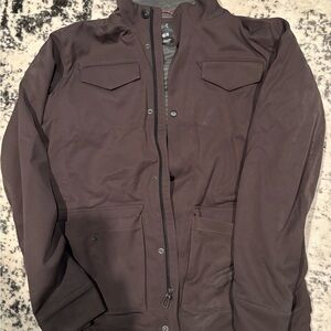 Under Armour Men's Dark Brown Hooded Field Jacket